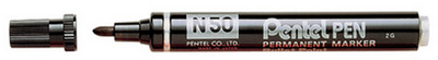 Pentel Marqueur permanent N50 pointe ogive noir