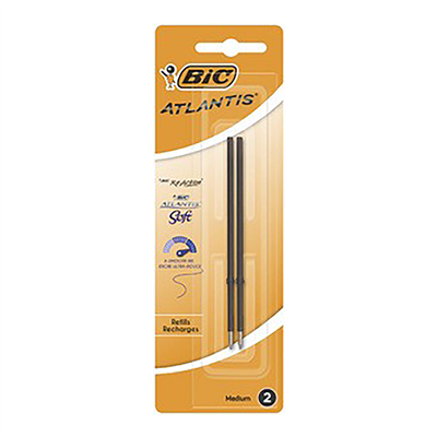 BIC Recharge stylo à bille X-Smooth Refill noir blister 2