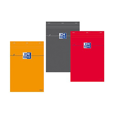 Oxford bloc-notes, A5, quadrillé, 80 feuilles, orange 100106280