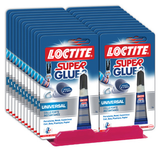 LOCTITE Colle instantanée Super Glue 3 tube de 3 g