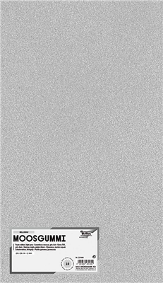 folia Caoutchouc mousse (L)200 x (H)290 mm, gris clair