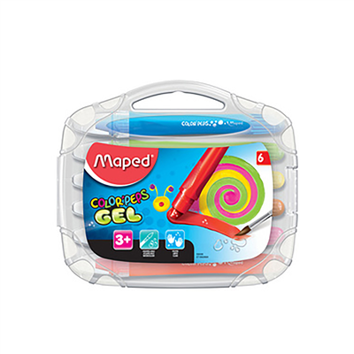 Maped Craie gel COLOR'PEPS GEL étui plastique de 6