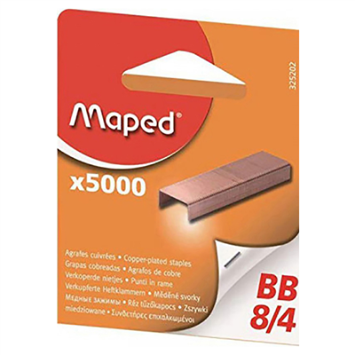 Maped Agrafes BB 8/4 grand paquet cuivré