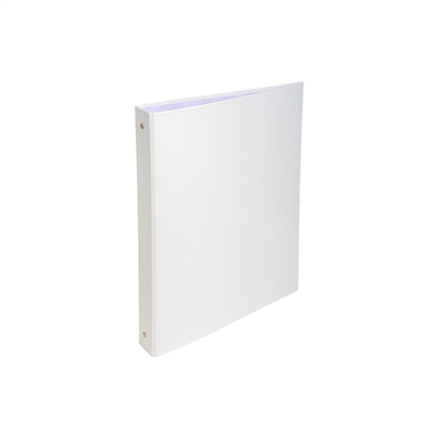 EXACOMPTA Classeur rembordé PP A4 4 anneaux blanc