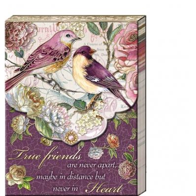 Punch Studio Pocket carnet de notes aimanté - Plum Bird Friends