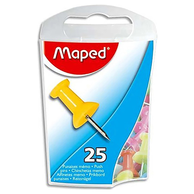 Maped Punaises, couleurs assorties, boîte de distribution 345011