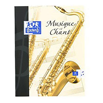 Oxford Cahier de musique et chant, piqûre, 240 x 320 mm