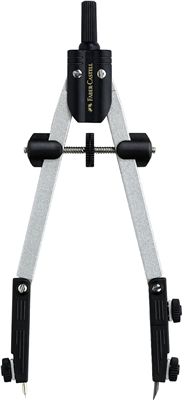 FABER-CASTELL Compas à réglage rapide, argent / noir