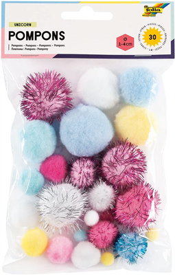 folia Pompons UNICORN, différentes tailles