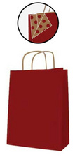 agipa Sac en papier kraft grand rouge