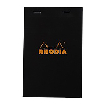 RHODIA Bloc agrafé No. 14 110 x 170 quadrillé 5x5 noir