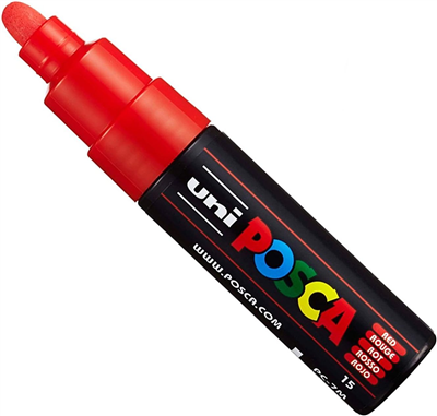 Uni-ball Posca Rouge PC7 Pointe large conique