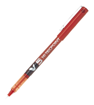 Pilot Stylo roller Hi-Tecpoint V5, rouge 085697