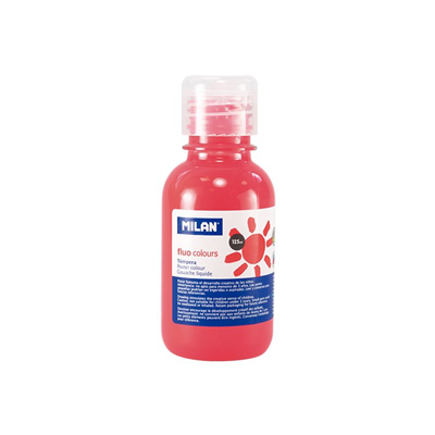 Milan Bouteille de gouache 125 ml corail fluo