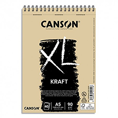 CANSON Bloc croquis et études XL KRAFT A5
