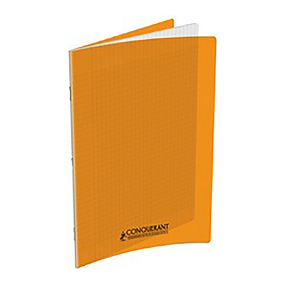 CONQUERANT CLASSIQUE Cahier 170 x 220 mm séyès orange