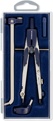 STAEDTLER Compas à réglage rapide 553 02, bouton mécanique