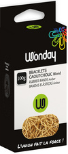 Wonday Bracelets caoutchouc 150 x 10 mm 100 g nature