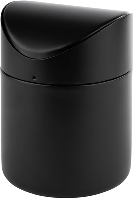APS Poubelle de table, en inox, noir mat