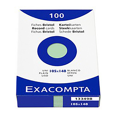 Exacompta Fiche Bristol 125 x200 Couleurs assorties 5 x 5 10653E