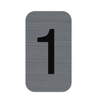 EXACOMPTA Plaque de signalisation chiffres 1 25 x 44 mm