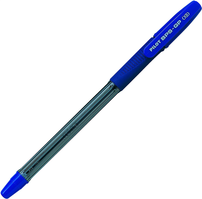 PILOT Stylo à bille BPS-GP, tracé: 0,4 mm (XB), bleu