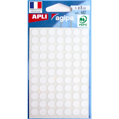 agipa APLI Pastille de signalisation diamètre : 8 mm blanc