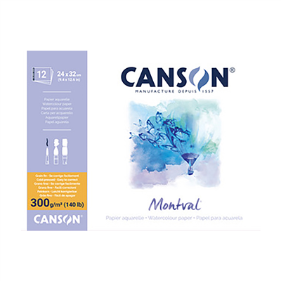 CANSON Bloc papier dessin Montval 240 x 320 mm 300 g/m2