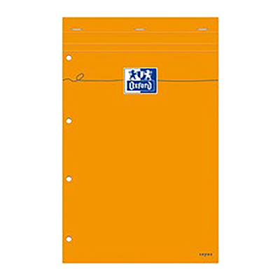 Oxford bloc-notes, 210 x 315, seyès, 80 feuilles, orange 100106979