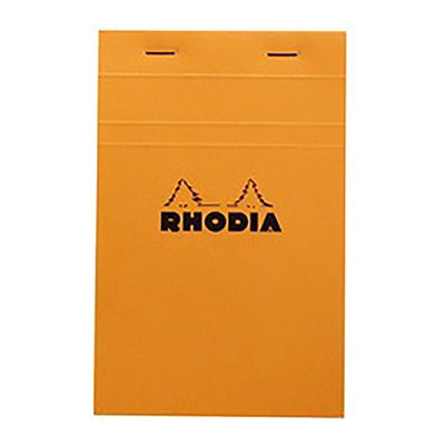 RHODIA Bloc agrafé No.14 110 x 170 mm quadrillé 5x5 orange