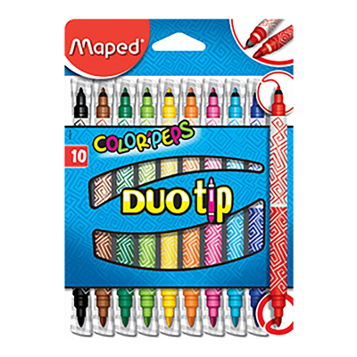 Maped Feutre double pointe COLOR'PEPS DUOtip étui carton 10