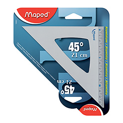 Maped Equerre 45 degrés en aluminium