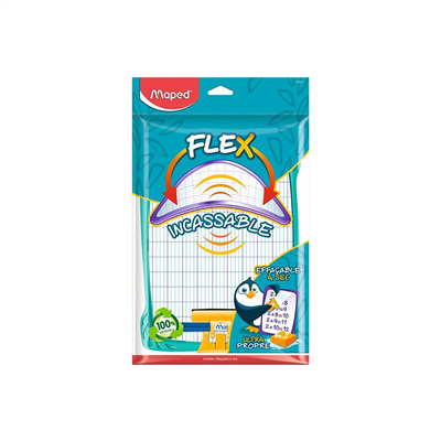 Maped Ardoise FLEX effaçable à sec blanc