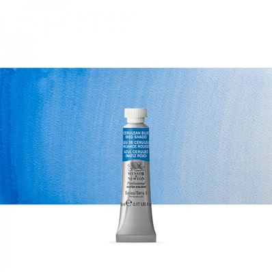 Winsor & Newton Peinture Prof Aquarelle 5ml Bleu de Ceruleum effet rouge