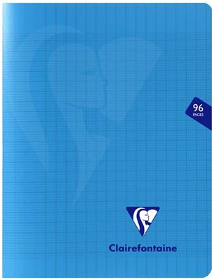 Clairefontaine  Cahier piqué Mimesys 24 x 32 cm couverture bleu