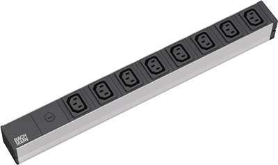 BACHMANN Multiprise 19", 8 ports sans prise mâle