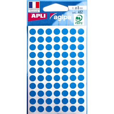 agipa APLI Pastille de signalisation diamètre : 8 mm bleu