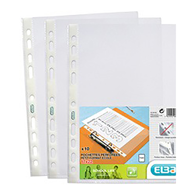 Oxford pochettes perforées 170 x 220 mm perforé 9 trous