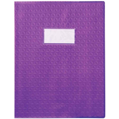 Protège cahier 17 x 22 opaque violet Elba