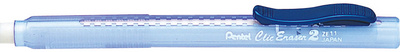 Pentel Stylo gomme ClicEraser2 ZE11T bleu-transparent