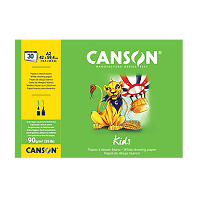 CANSON Bloc à dessin Kids A2 90 g/m2 30 feuilles