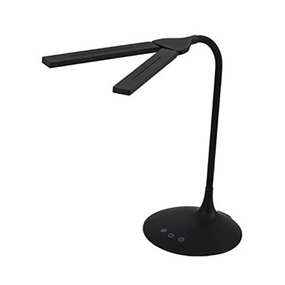 ALBA Lampe de bureau LED LEDTWIN rechargeable noir