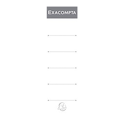 EXACOMPTA Etiquette de dos de classeur 48 x 185 mm blanc