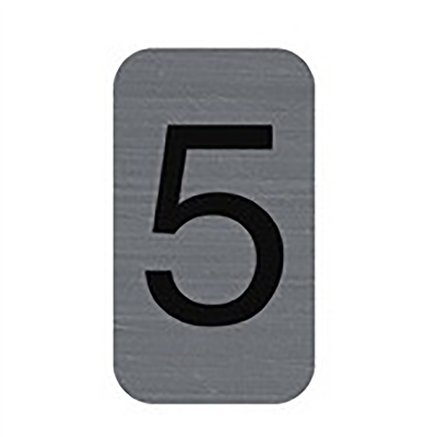 EXACOMPTA Plaque de signalisation chiffres 5 25 x 44 mm