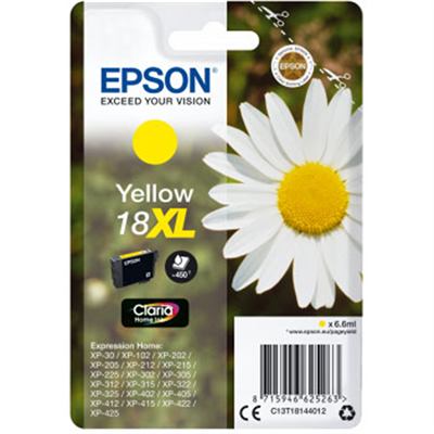 Epson Pâquerette 18XL Jaune C13T18144012