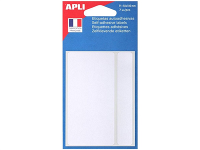 agipa APLI Etiquette multi-usage 50 x 100 mm blanc