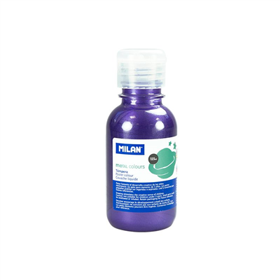 Milan Bouteille de gouache 125 ml violet métallisé