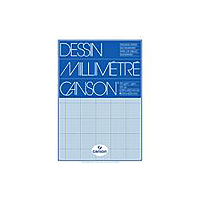 CANSON Bloc de papier millimétré ,format A3 90 g/m2