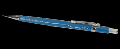 Pentel Porte-mines P 207 diamètre de mines : 0,7 mm bleu