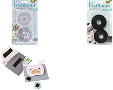 folia Bande auto-agrippante, 20 mm x 2 m, adhésif, noir